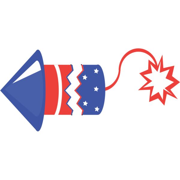 Red White Blue Fireworks Rocket 1 Thumbnail