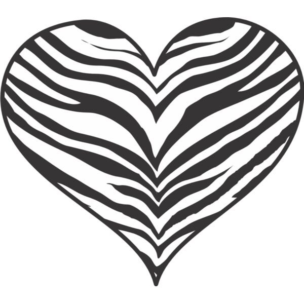 Zebra Stripe Heart 1 Thumbnail