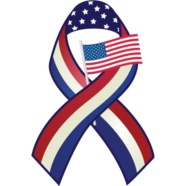 USA America Awareness Ribbon 4 Thumbnail