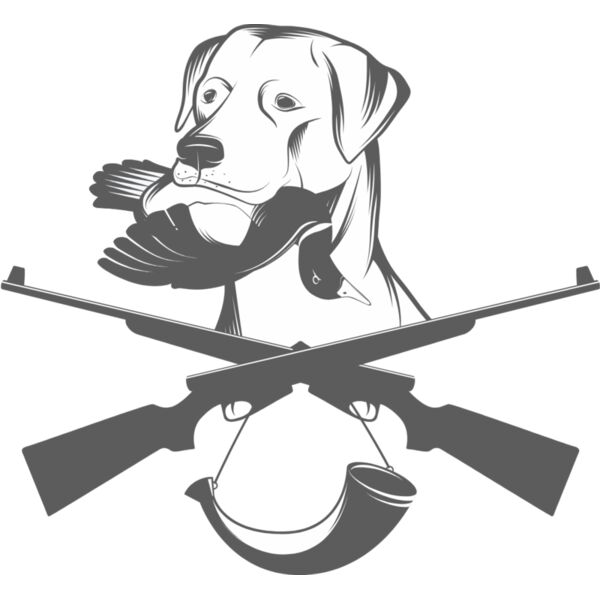 Hunting Dog Duck Gun Horn Emblem 1 Thumbnail